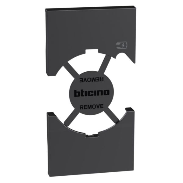 Standard Italian P40 socket + USB - Black