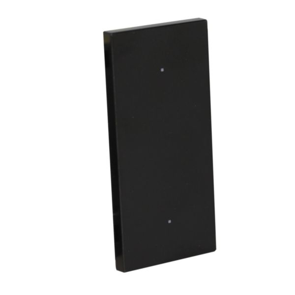 Touch digital control to manage Light ON/OFF functions - 1 module. Black