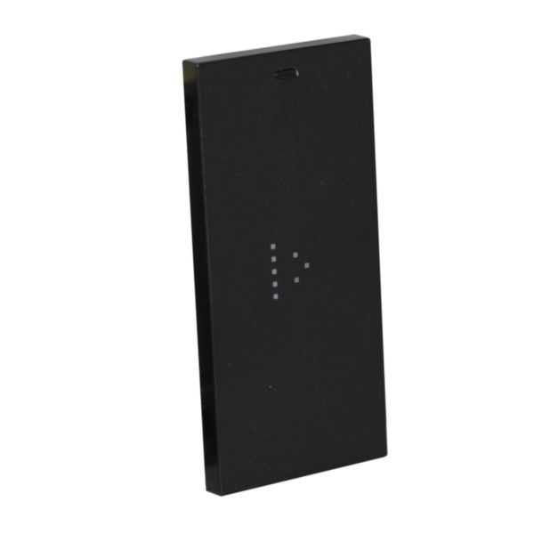 Full control. Touch digital control for the management of one to three functions  - 1 module. Black