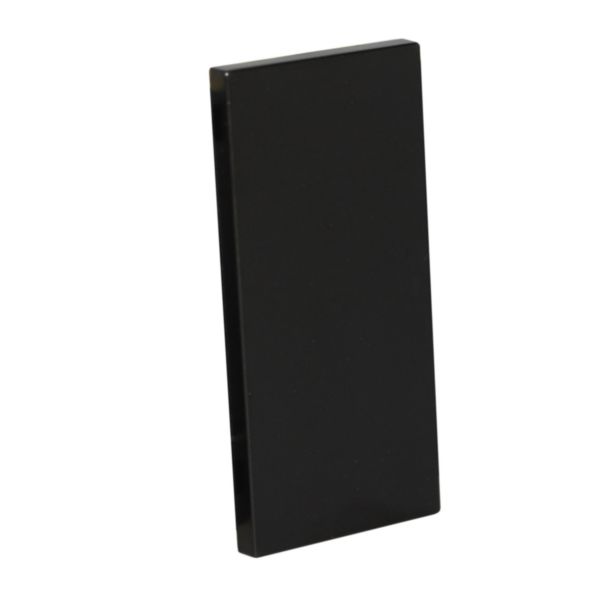 Aesthetic Cover for blanking modules item K4950 - 1 module. Black.