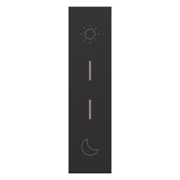 Cover with symbols for multifunction controls.