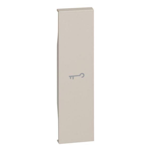 Lightable cover with key symbol - 1 module - sand