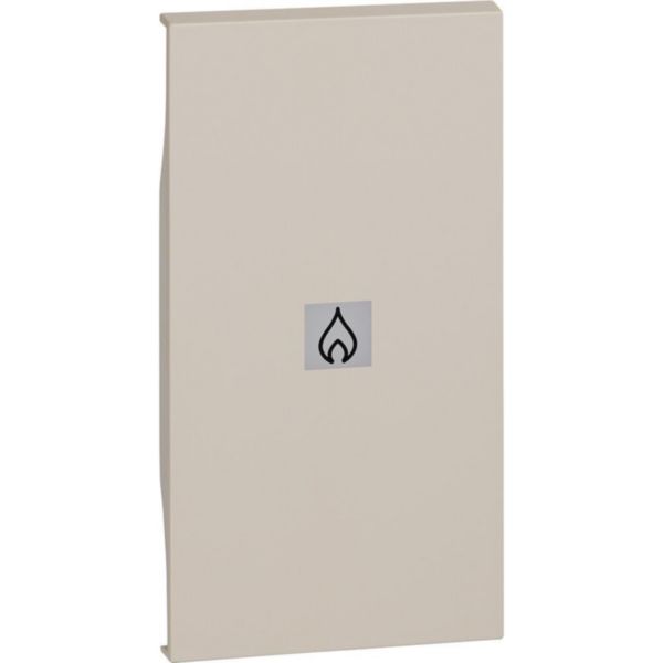 Lightable cover with heating symbol