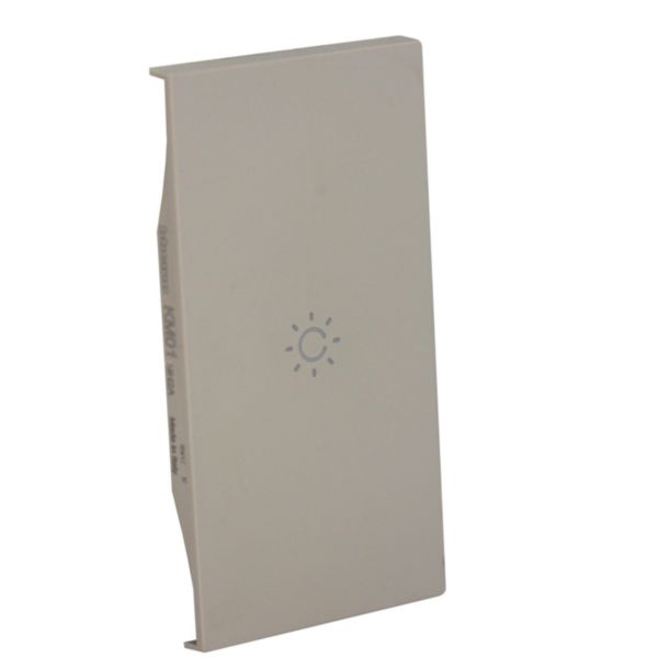 Lightable cover, 2 modules - Light/WAKE UP symbol. For devices item K4672M2L and K4652M2. Sand