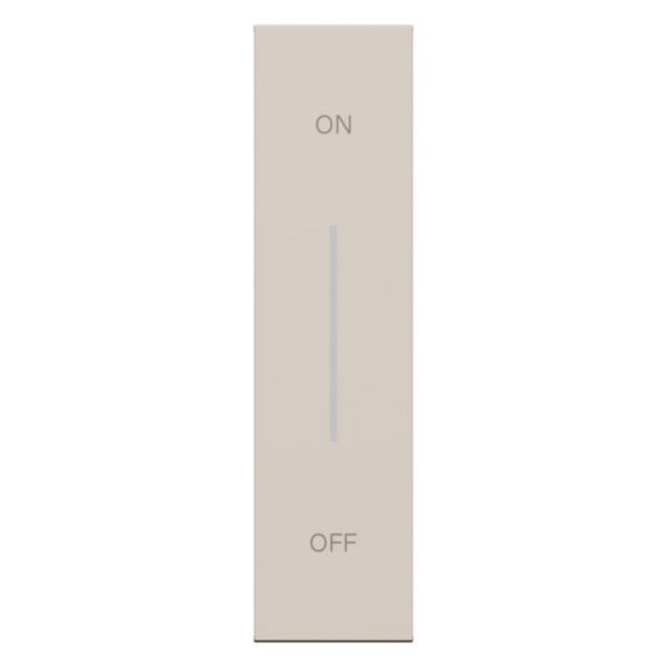 Lightable cover, 1 module - ON/OFF symbol for devices item K4672M2L, K4652M2 and K4652M3. Sand