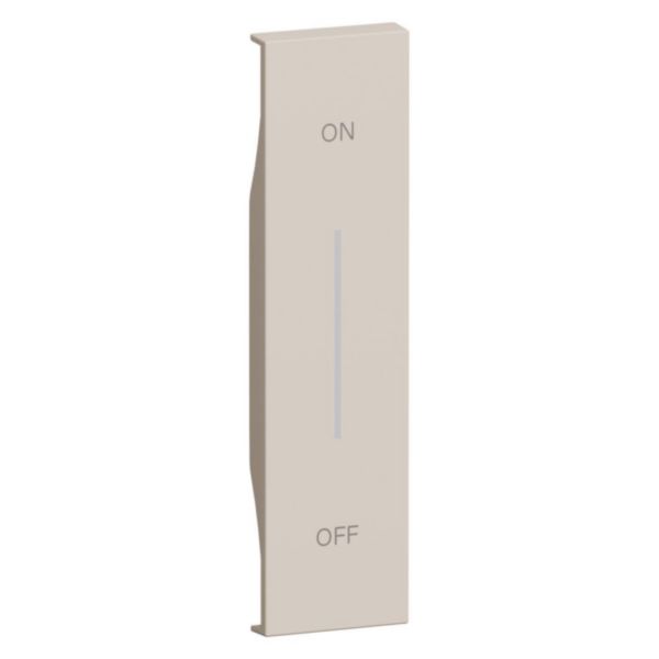 Lightable cover, 1 module - ON/OFF symbol for devices item K4672M2L, K4652M2 and K4652M3. Sand