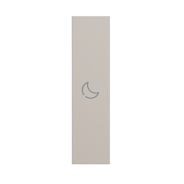 Lightable cover, 1 module - BED symbol. For devices item K4672M2L, K4652M2 and K4652M3. Sand.