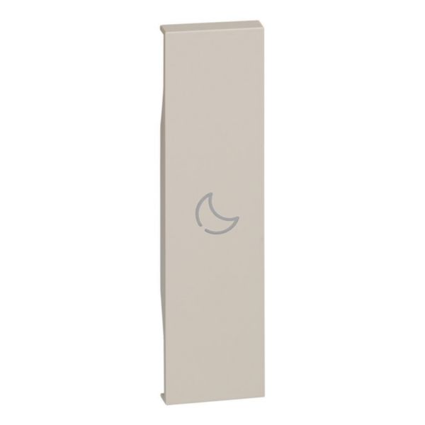Lightable cover, 1 module - BED symbol. For devices item K4672M2L, K4652M2 and K4652M3. Sand.