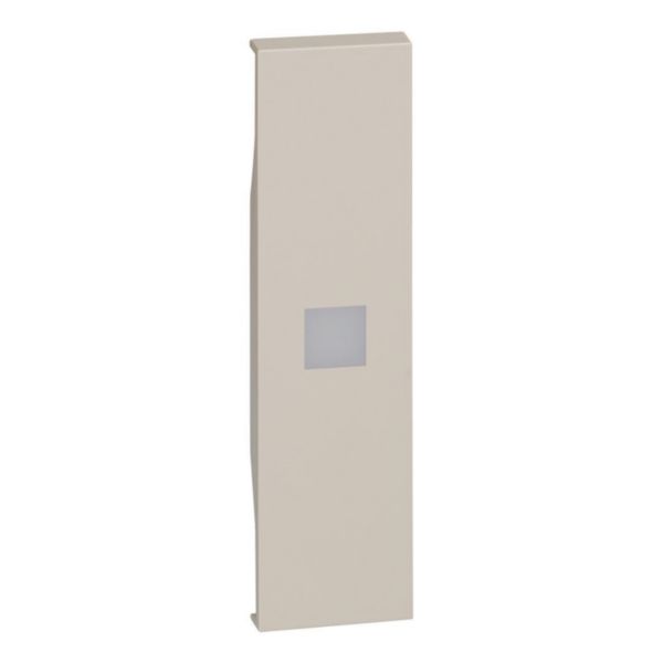 High brightness lightable cover - 1 module - sand