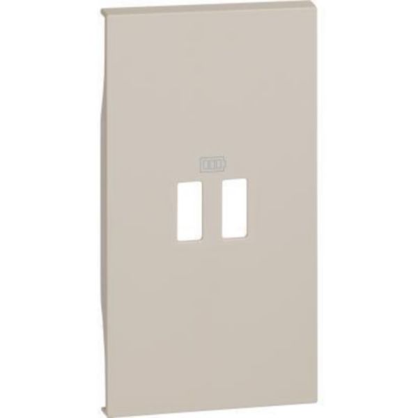 Covers for USB chargers items K4292AC, K4292CC, K4294C modules. Sand