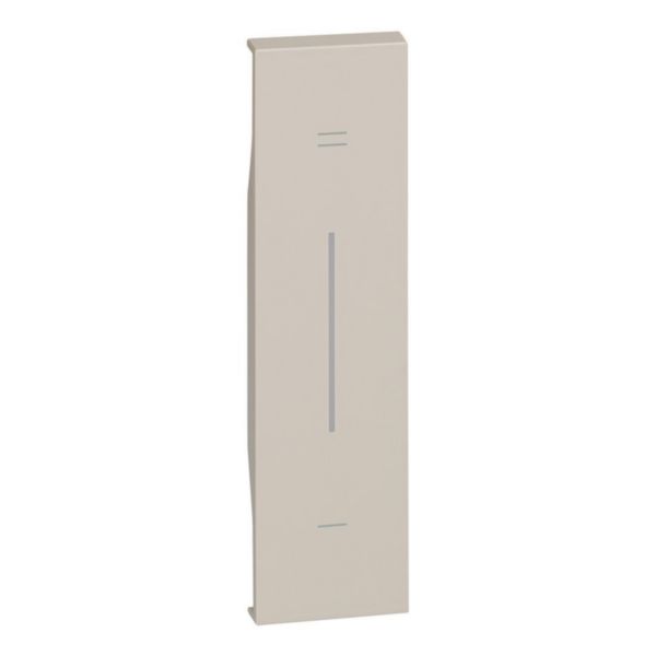Lightable cover, 1 module - + and - symbol. For devices item K4672M2L, K4652M2 and K4652M3. Sand