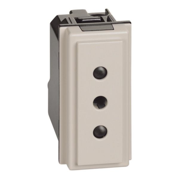 2 P+E 10 A , 250 Vac socket - centre distance 19 mm