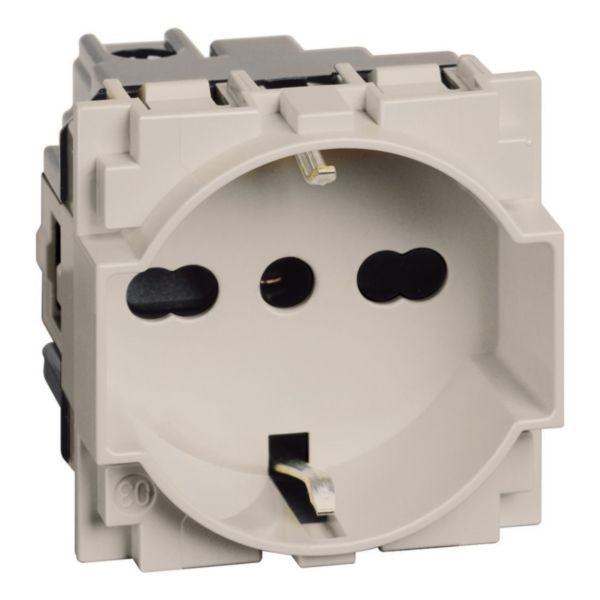 P40 Italian standard  socket 2P+E 10A and 16A 250 Vac 19 mm and&nbsp; 26 mm center distance