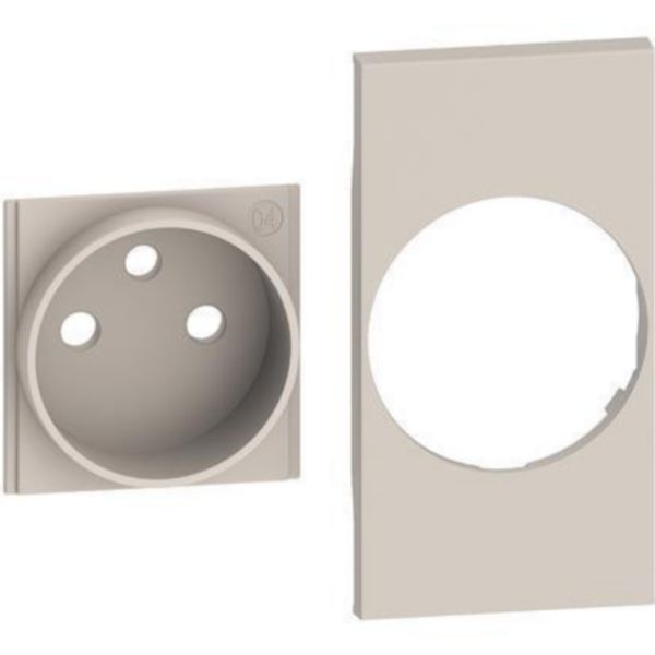 Cover + traditional top for French-Belgium standard socket