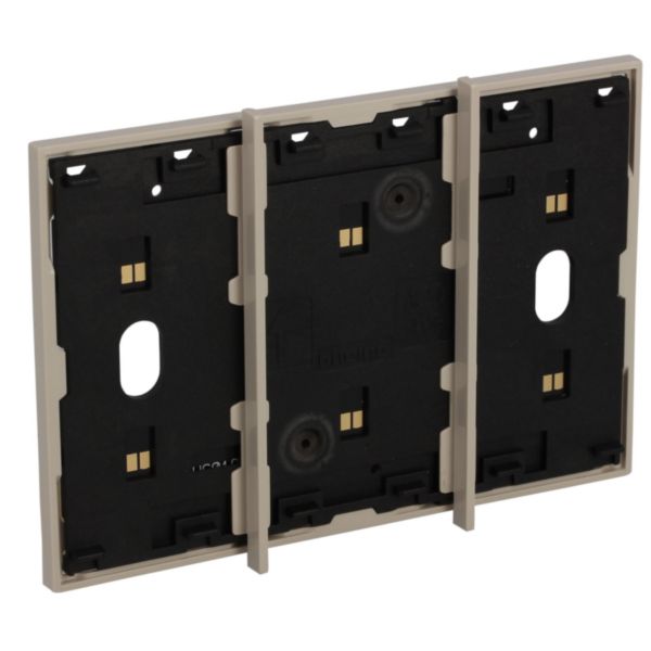 Electrified frame for the installation of up to 3 digital controls - Sand.