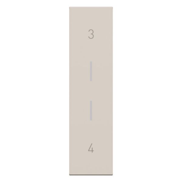 Cover with symbols for multifunction controls.