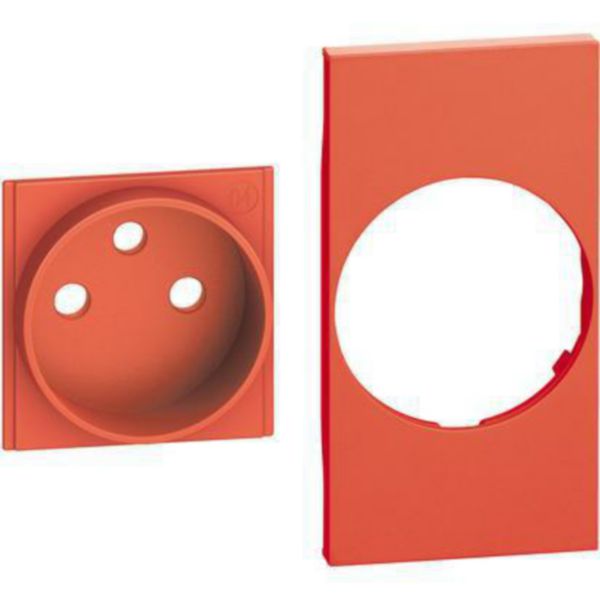 Cover + traditional top for French-Belgium standard socket