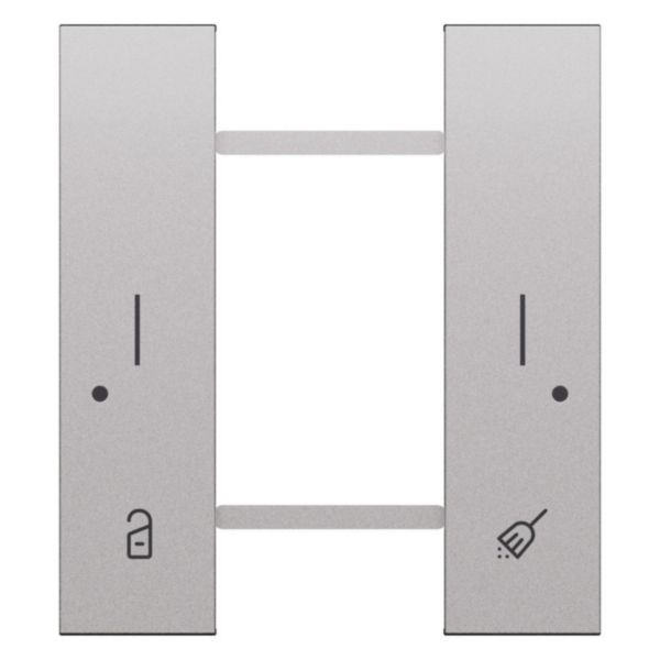Cover 1+1M do not disturb/make up room steel