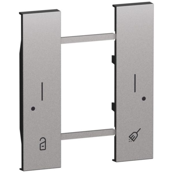 Cover 1+1M do not disturb/make up room steel