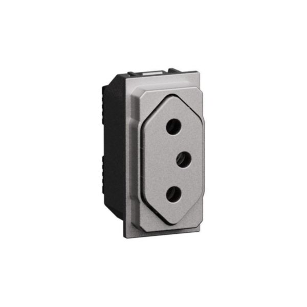 2P+E 10A 250 Va.c.  flat brasilian std. Socket