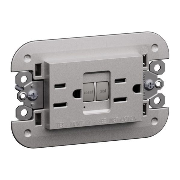 American standard 2 P+E 15 A 127 Va.c. GFCI socket