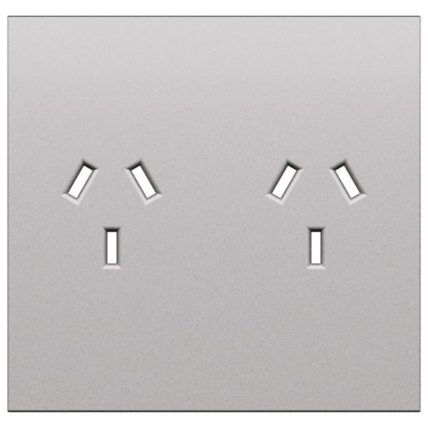 Cover for australian standard sockets Item K4132   Steel