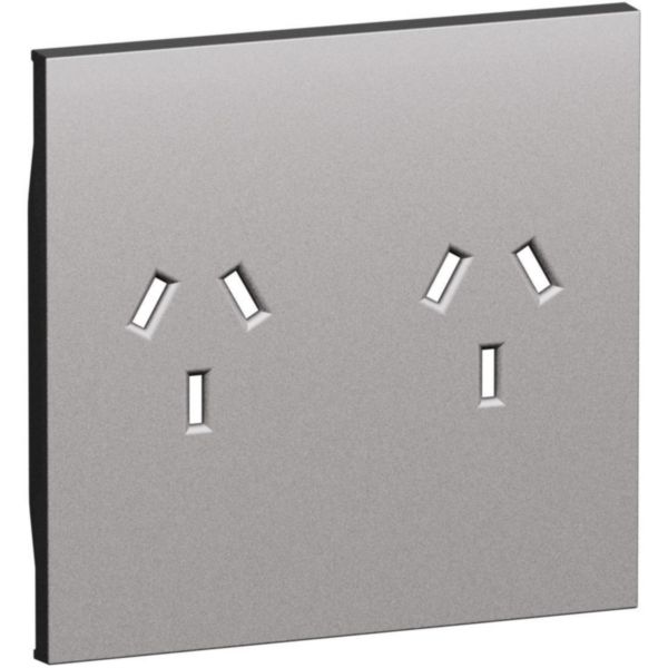 Cover for australian standard sockets Item K4132   Steel
