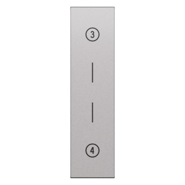 Cover with symbols for multifunction controls.