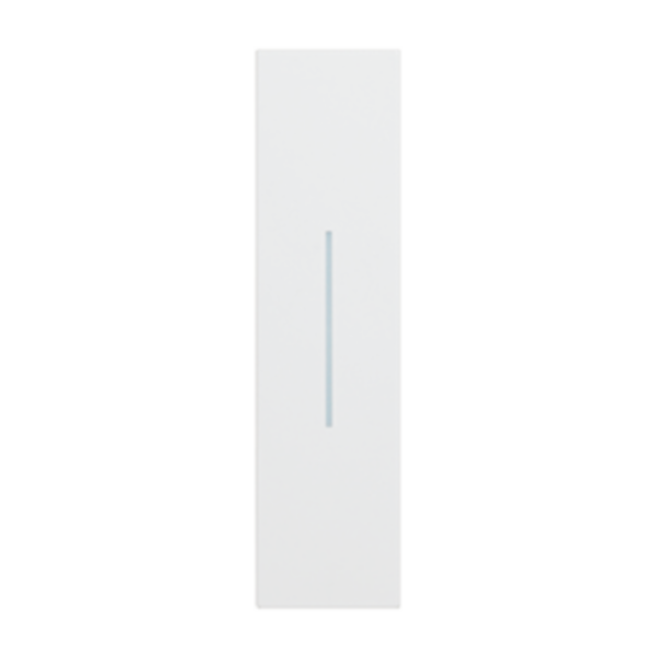 Lightable cover for Living Now switch, 2-way switch and Pushbutton - 1 module - white