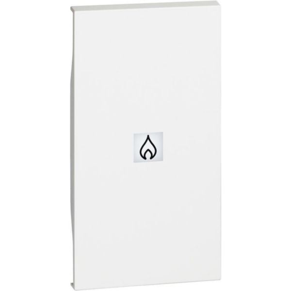 Lightable cover with heating symbol