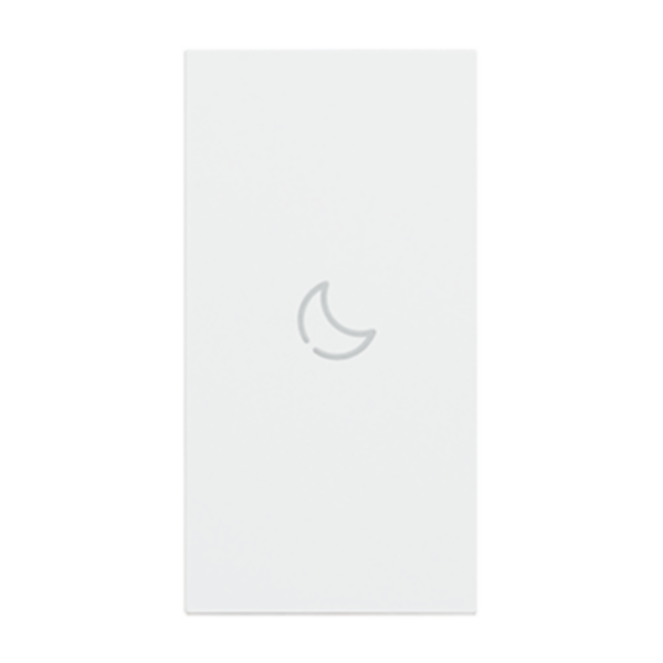 Lightable cover, 2 modules - BED symbol. For devices item K4672M2L and item K4652M2. White