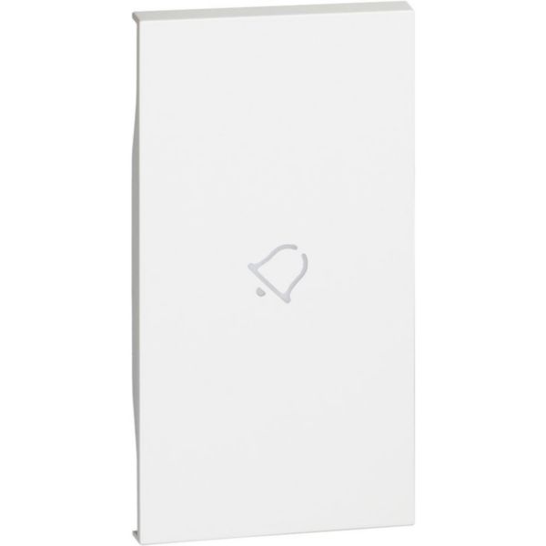 Lightable cover, 2 modules - BELL symbol. For devices item K4672M2L and item K4652M2. White