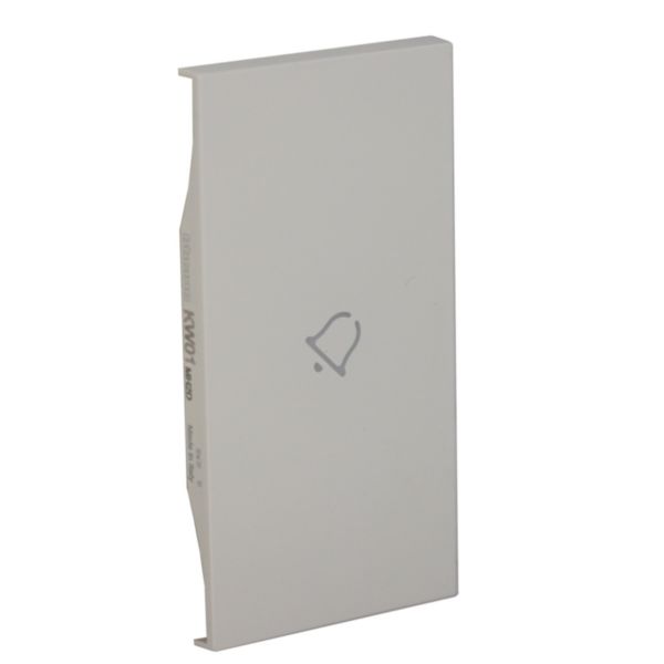 Lightable cover, 2 modules - BELL symbol. For devices item K4672M2L and item K4652M2. White