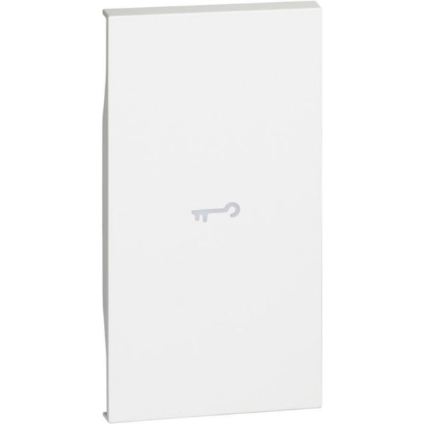 Lightable cover, 2 modules - KEY symbol. For devices item K4672M2L and item K4652M2. White