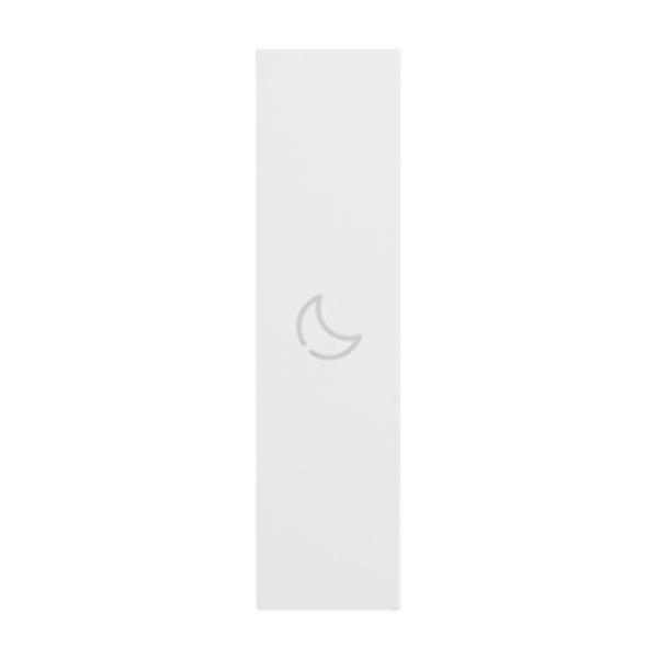 Lightable cover, 1 module - BED symbol