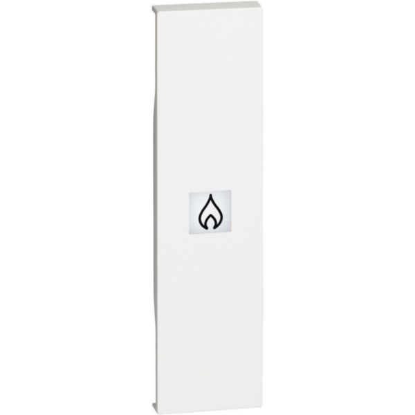 Lightable cover with heating symbol