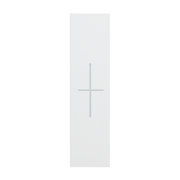 Lightable cover, 1 module - STOP symbol for item K4652M2, K4652M3 and K4672M2S. White
