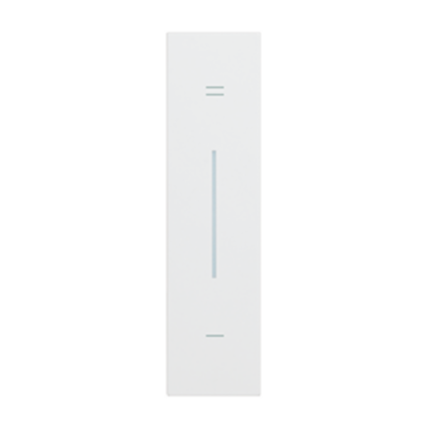 Lightable cover, 1 module - + and - symbol. For devices item K4672M2L, K4652M2 and K4652M3. White