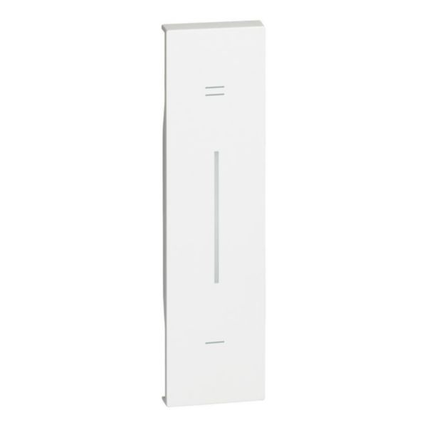 Lightable cover, 1 module - + and - symbol. For devices item K4672M2L, K4652M2 and K4652M3. White