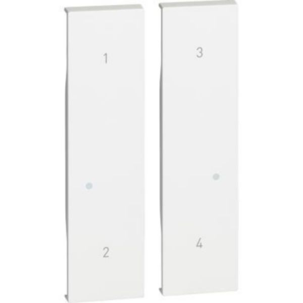 2 modules cover for scenario control item K4575CW. White.