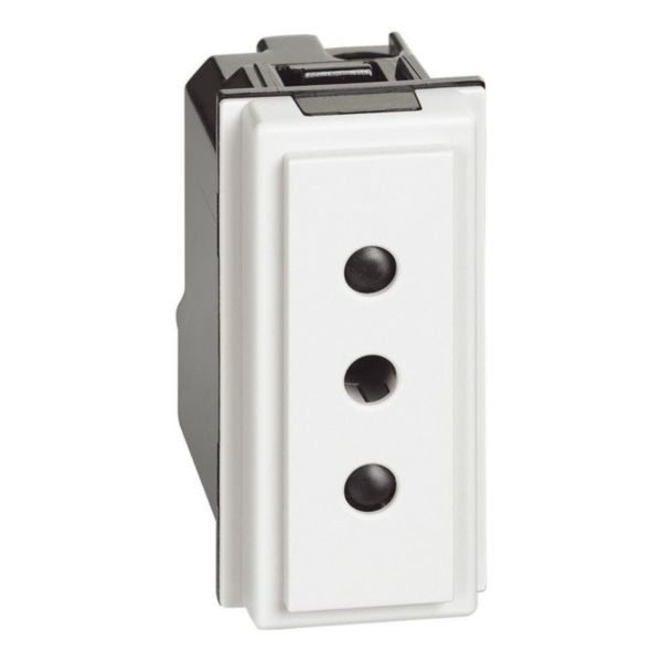 2 P+E 10 A , 250 Vac socket - centre distance 19 mm