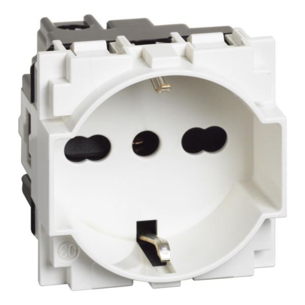 P40 Italian standard  socket 2P+E 10A and 16A 250 Vac 19 mm and&nbsp; 26 mm center distance
