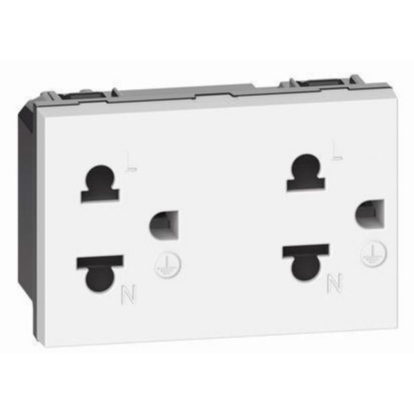 Thai standard 2 P+E 16 A 127/250 VA universal duplex socket