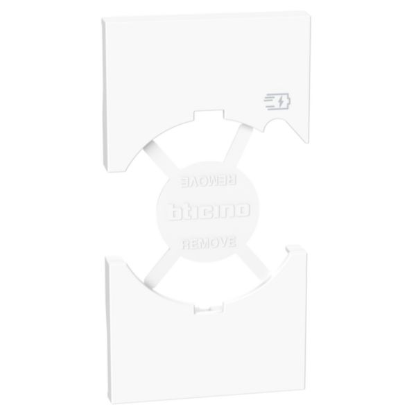 Standard Italian P40 socket + USB - white