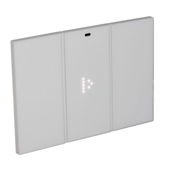 Full control. Touch digital control for the management of one to three functions  - 1 module. White
