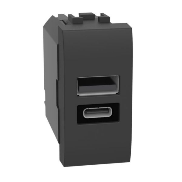 USB charger with 2 type A and C ports - 20W