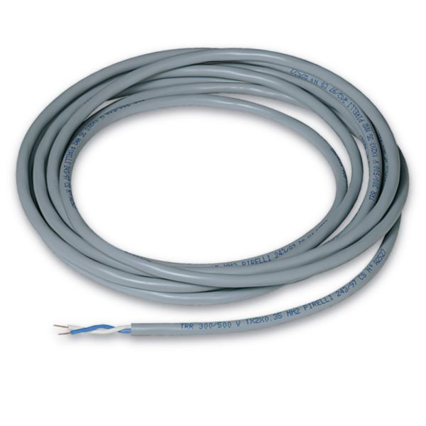 Sheathed pair made up of 2 flexible wires with unshielded plaited sheath - coil length 500 metres