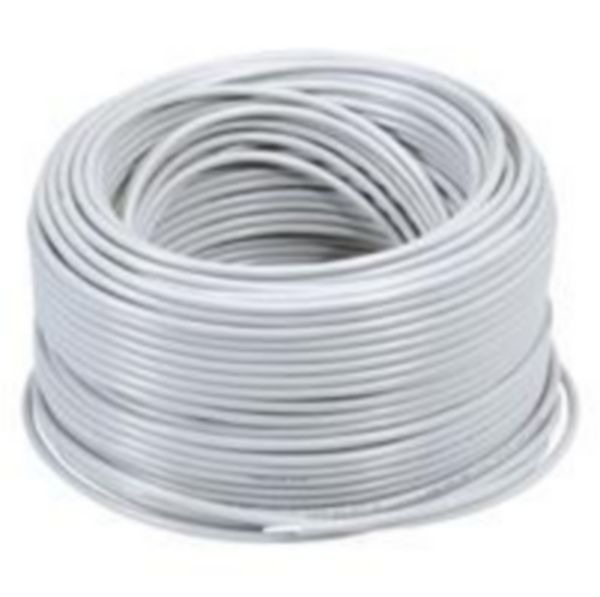 Sheathed pair made up of 2 flexible wires with unshielded plaited sheath - coil length 500 metres