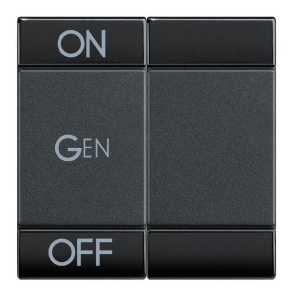 Key cover for 2 functions with with screen printing ON OFF GEN