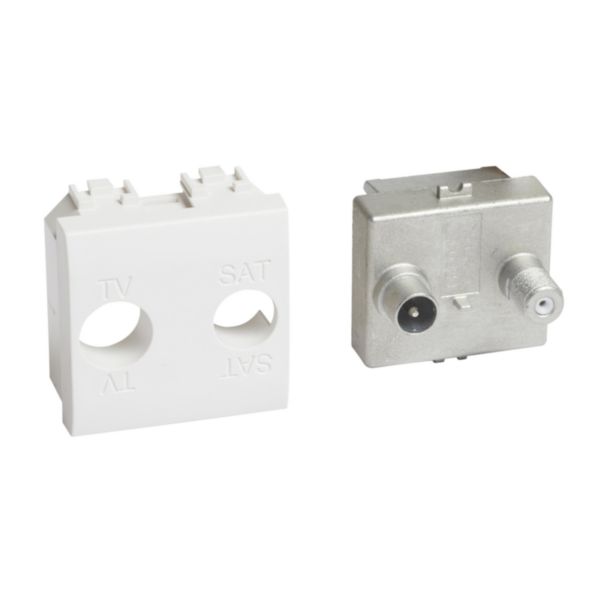 Star demixed F SAT coaxial socket for single-user aerial systems - diameter 9.5 mm male connector